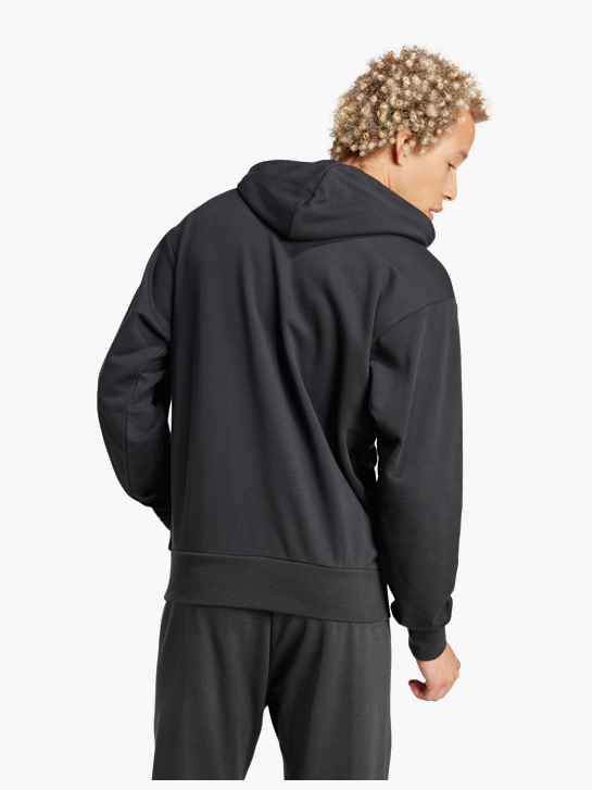 adidas Essentials Big Logo French Terry Hoodie Schwarz 142649 3
