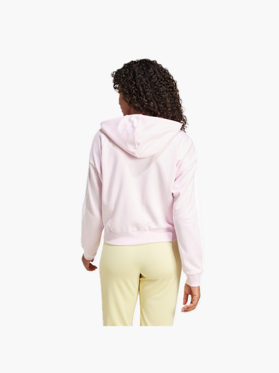 adidas Essentials 3-Streifen French Terry Kapuzenjacke Rosa 132580 3