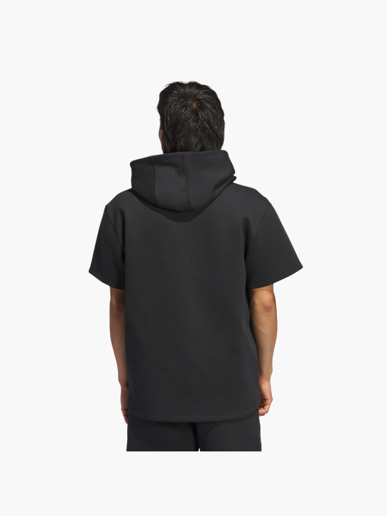 adidas Dugout Short Sleeve Hoodie – Genderneutral Schwarz 156231 3