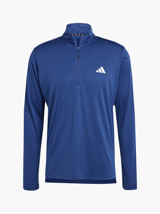 adidas Train Essentials Training 1/4-Zip Longsleeve Blau 141301 1