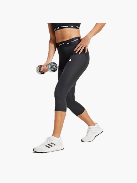 adidas TECHFIT Capri Leggings Schwarz 131913 2