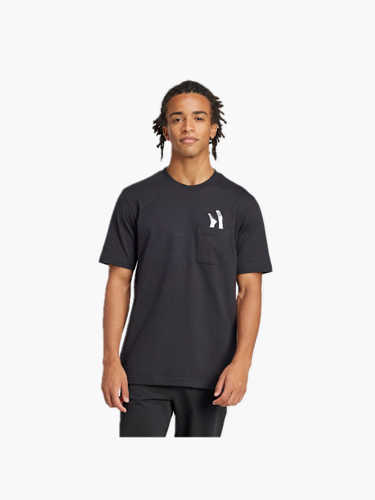 adidas Lounge Slides Graphic Pocket T-Shirt Schwarz 132193 2