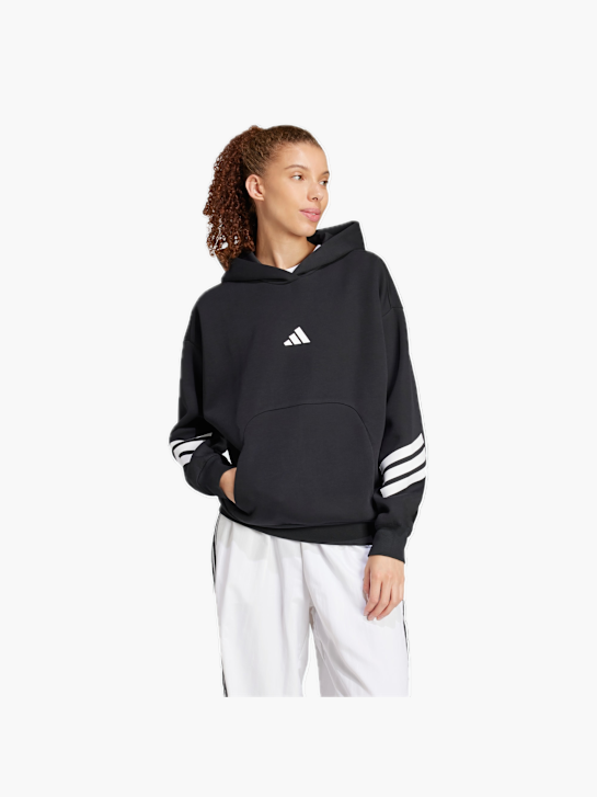adidas Future Icons 3-Streifen Hoodie Schwarz 132448 2