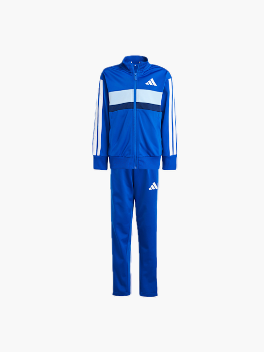adidas Seasonal Essentials Tiberio 3-Streifen Tricot Kids Trainingsanzug Blau 132213 1