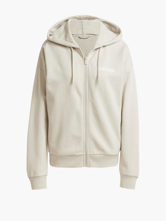 adidas Essentials Linear French Terry Kapuzenjacke Beige 142738 1