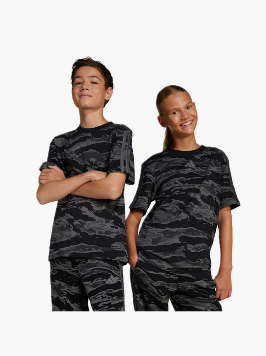 adidas Seasonal Essentials Camo Kids T-Shirt Schwarz 132408 2