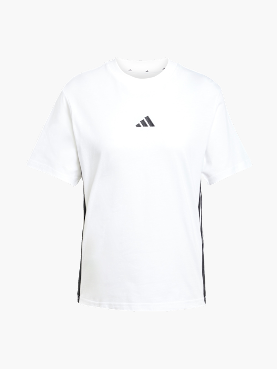adidas Essentials 3-Streifen Cotton T-Shirt Weiß 142761 1