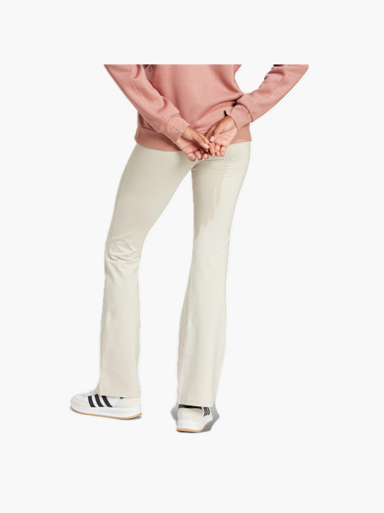 adidas Essentials Small Logo Flared Leggings Beige 132569 3