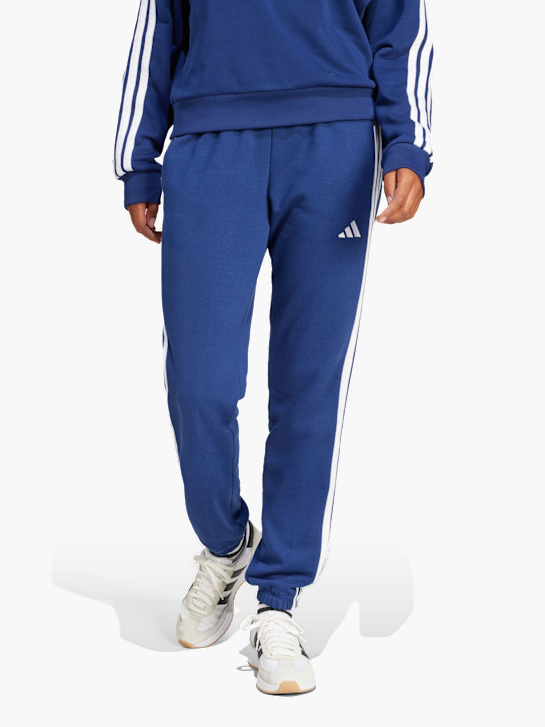 adidas Essentials 3-Streifen French Terry Cuffed Hose Blau 142751 2