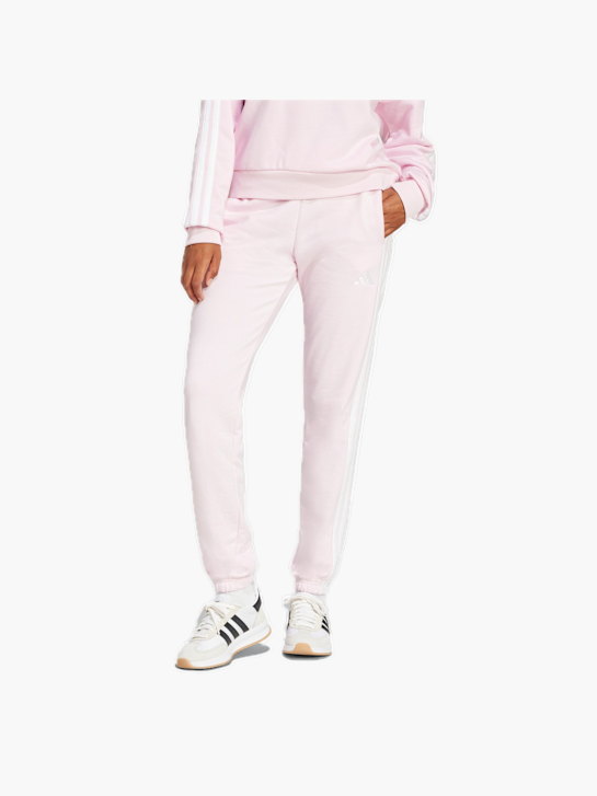 adidas Essentials 3-Streifen French Terry Cuffed Hose Rosa 132578 2