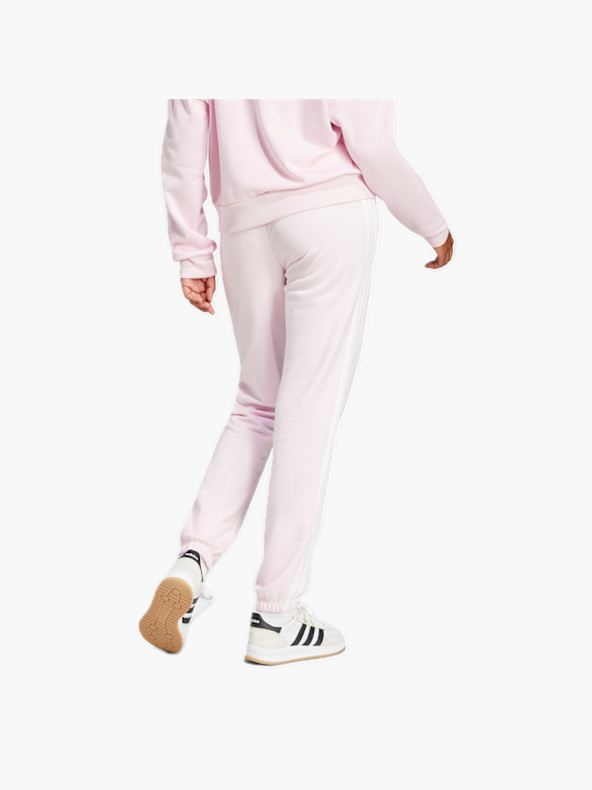 adidas Essentials 3-Streifen French Terry Cuffed Hose Rosa 132578 3
