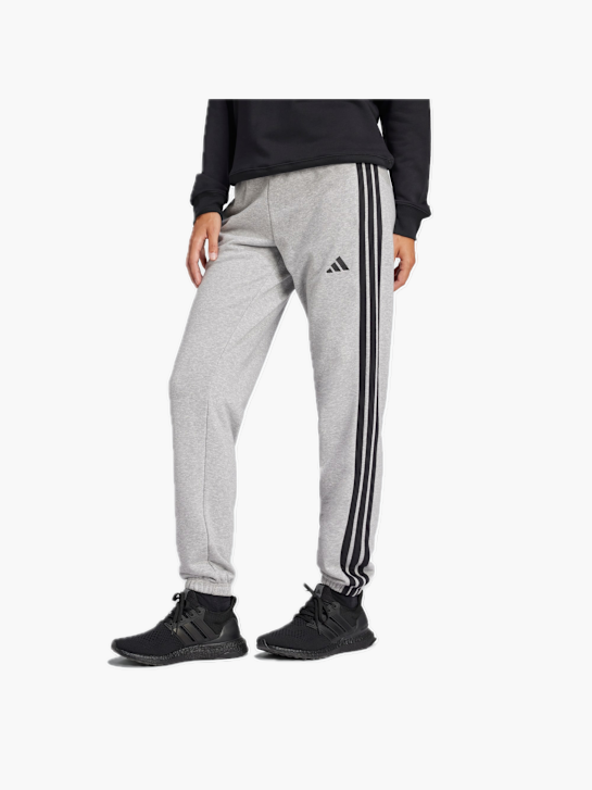 adidas Essentials 3-Streifen French Terry Cuffed Hose Grau 132579 2