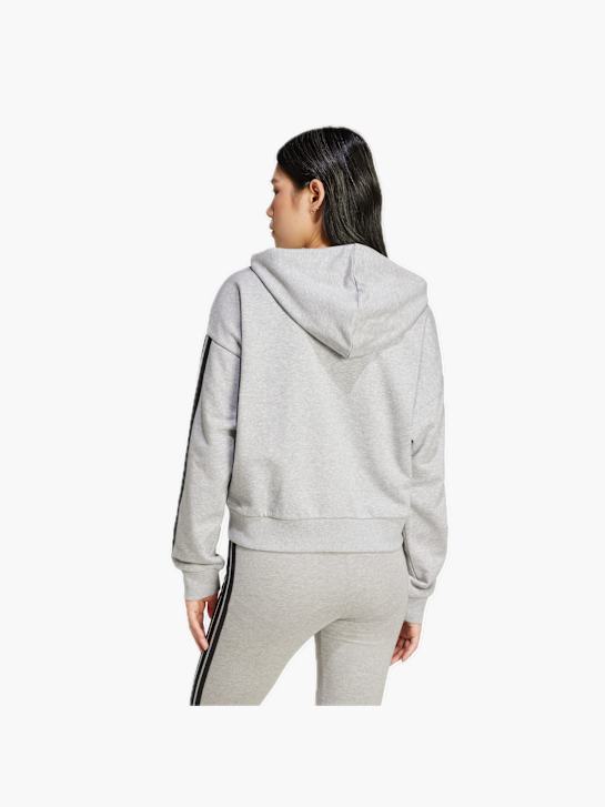 adidas Essentials 3-Streifen French Terry Kapuzenjacke Grau 132581 3