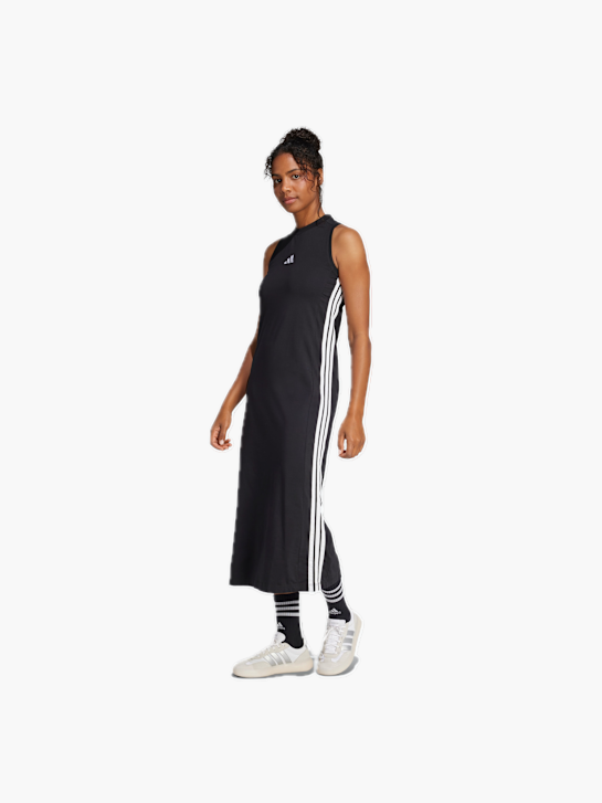 adidas Essentials 3-Streifen Long Racerback Kleid Schwarz 132590 2