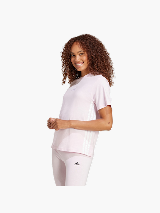 adidas Essentials 3-Streifen Cotton T-Shirt Rosa 132594 2