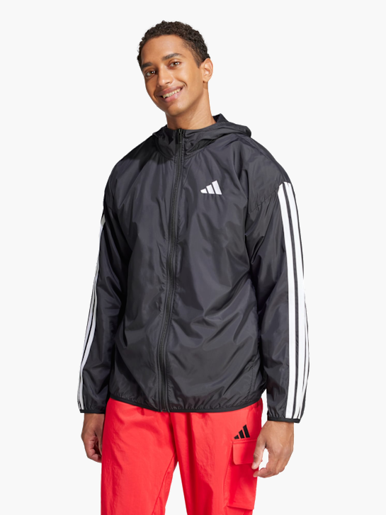 adidas Essentials 3-Streifen Windbreaker Schwarz 142637 2