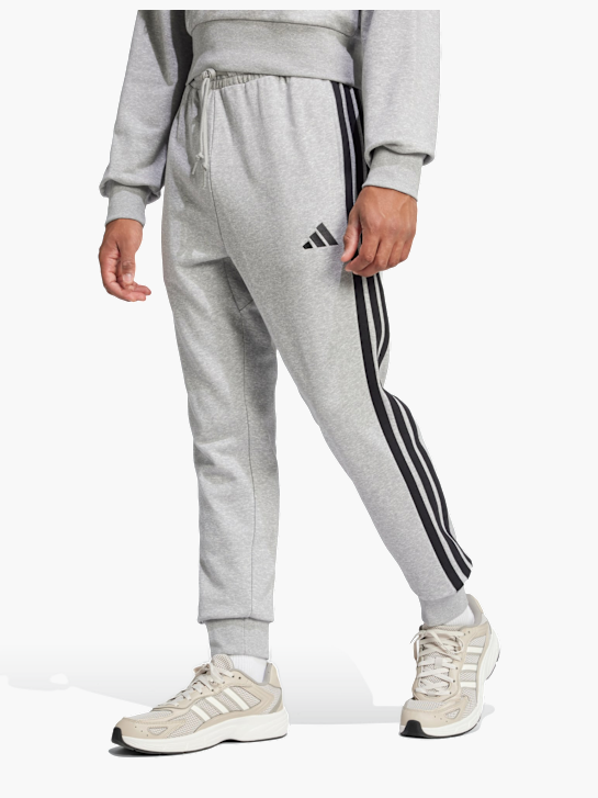 adidas Essentials 3-Streifen French Terry Hose Grau 142641 2