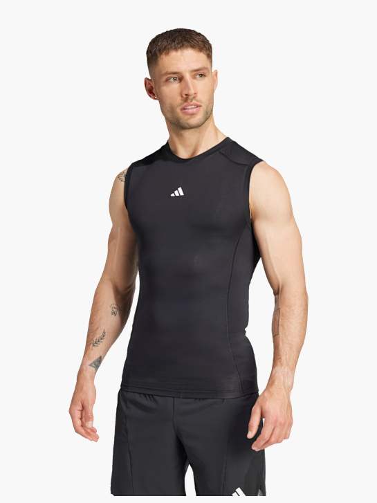 adidas TECHFIT Compression Training Sleeveless T-Shirt Schwarz 168877 2