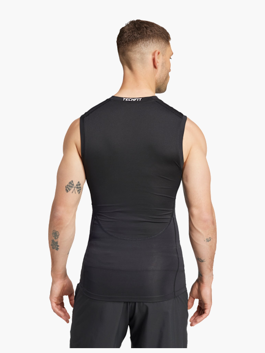 adidas TECHFIT Compression Training Sleeveless T-Shirt Schwarz 168877 3