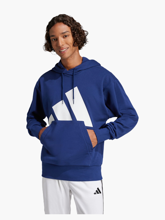 adidas Essentials Big Logo French Terry Hoodie Blau 142651 2