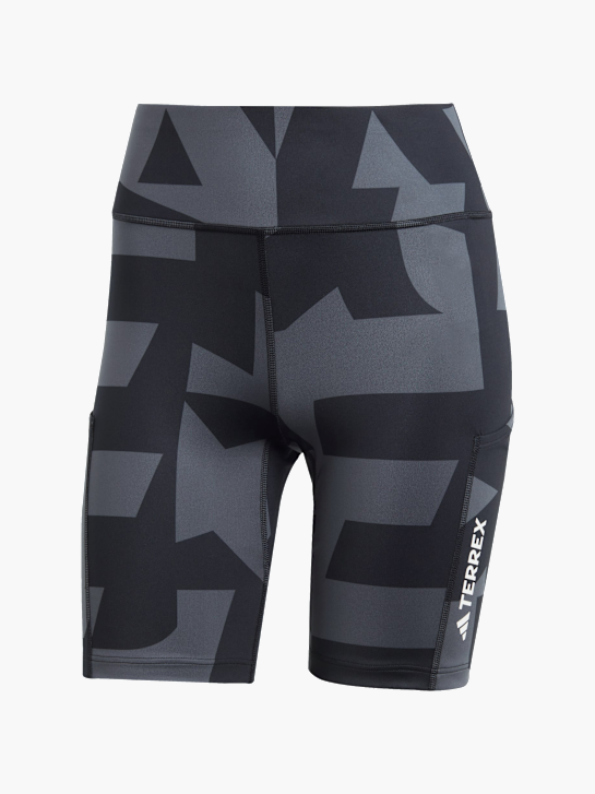 adidas Terrex Multi 8-Inch Printed kurze Leggings Grau 142798 1
