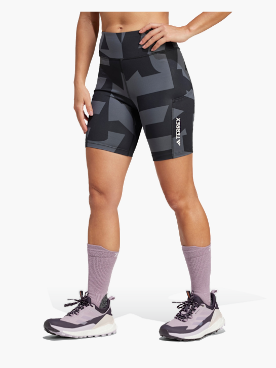 adidas Terrex Multi 8-Inch Printed kurze Leggings Grau 142798 2