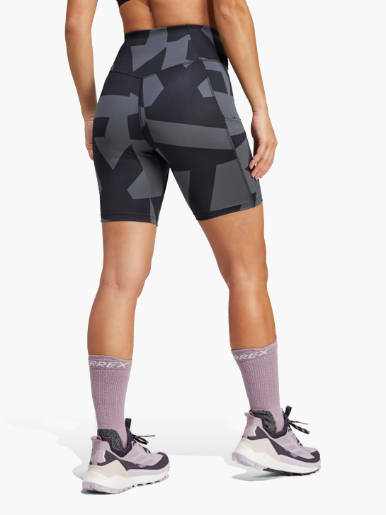 adidas Terrex Multi 8-Inch Printed kurze Leggings Grau 142798 3