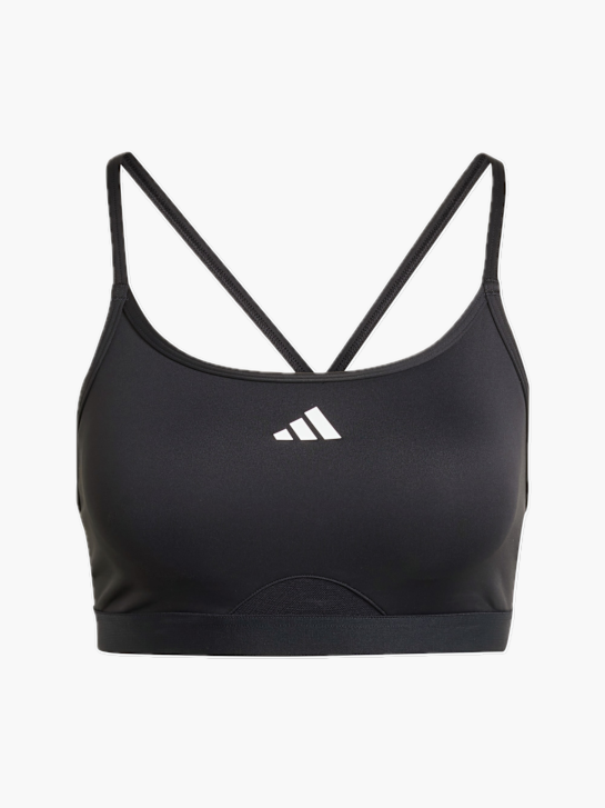 adidas Aeroreact Training 3-Streifen Sport-BH Schwarz 132499 1