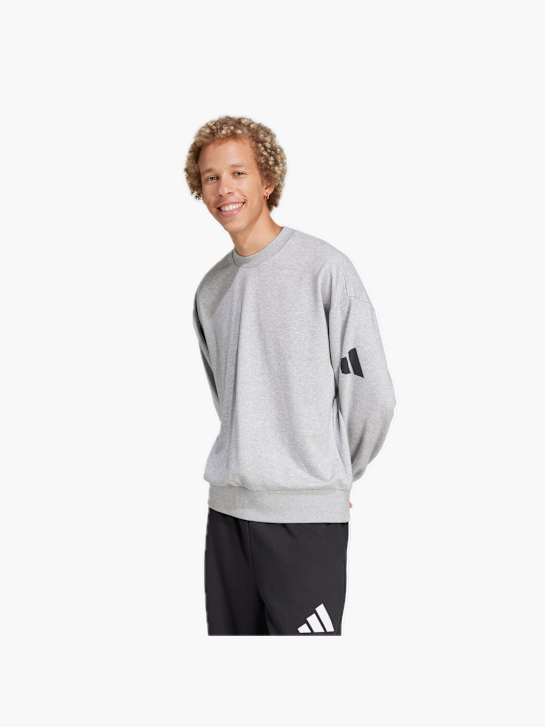adidas Essentials Loose Fit 3 Bar Logo Sweatshirt Grau 132295 2