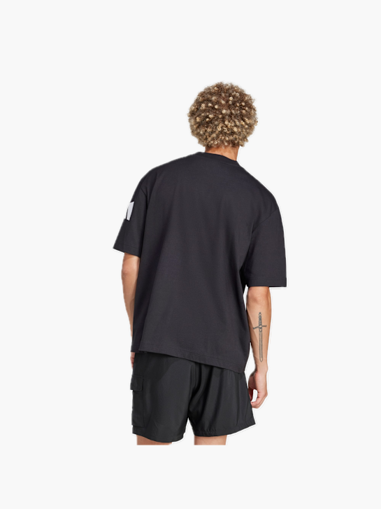 adidas Essentials Loose Fit 3 Bar Logo T-Shirt Schwarz 132300 3