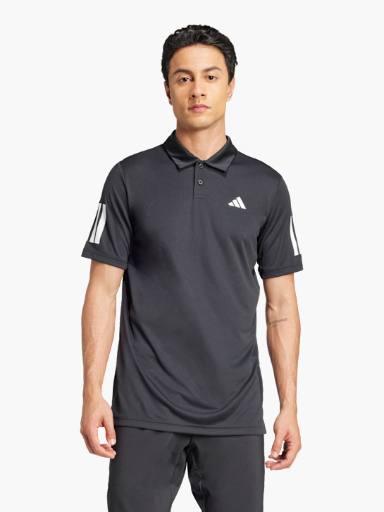 adidas Club Tennis 3-Streifen Poloshirt Schwarz 142695 2