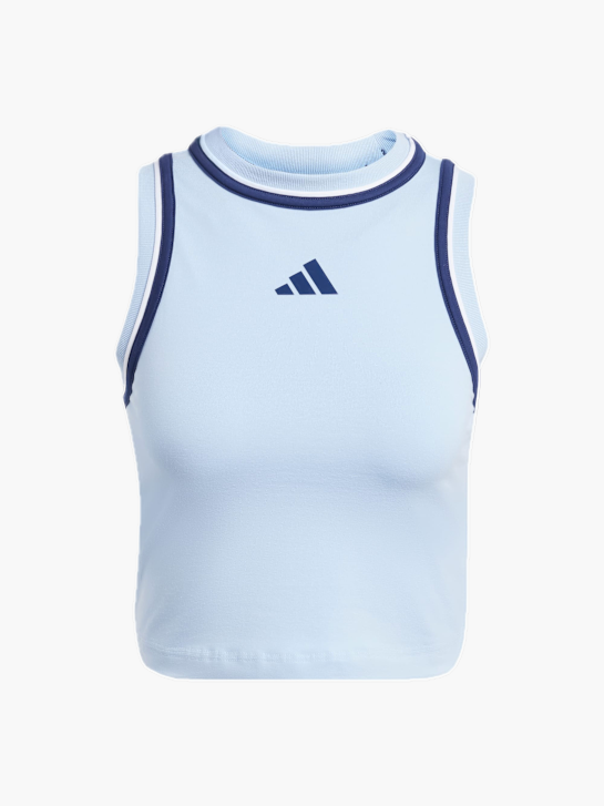 adidas Essentials Color-Pop Cotton Crop-Top Blau 132679 1