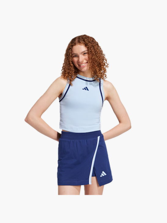 adidas Essentials Color-Pop Cotton Crop-Top Blau 132679 2