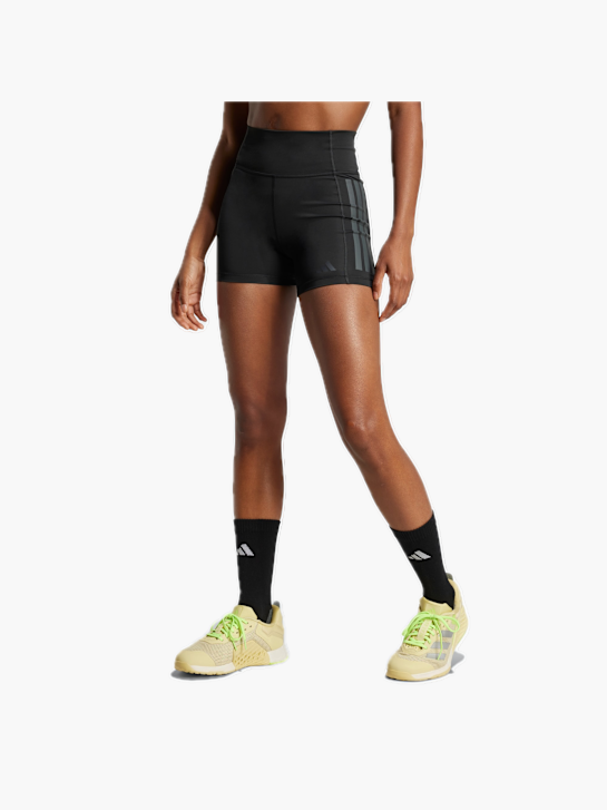 adidas Optime 3-Streifen 1/4 Kurze Leggings Schwarz 132549 2