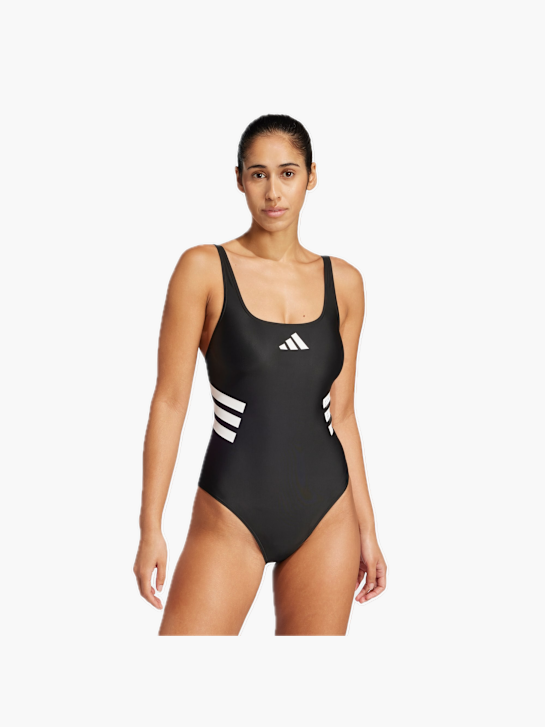 adidas 3-Streifen U-back Badeanzug Schwarz 132532 2