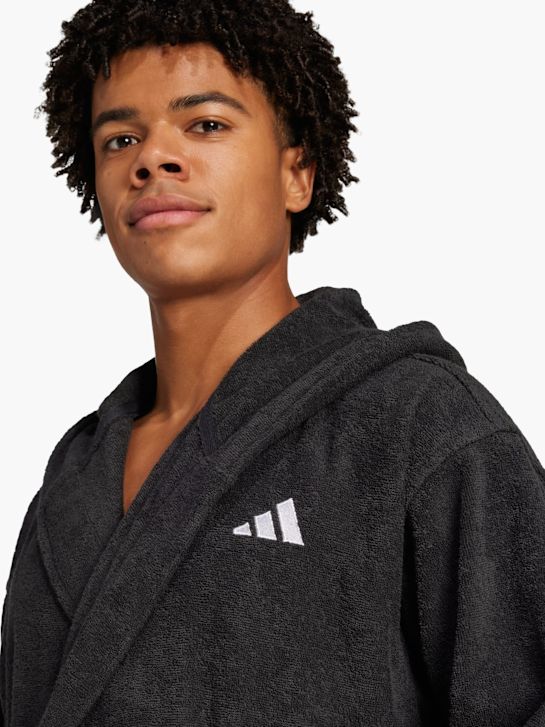 adidas Hooded Bademantel Schwarz 132635 3