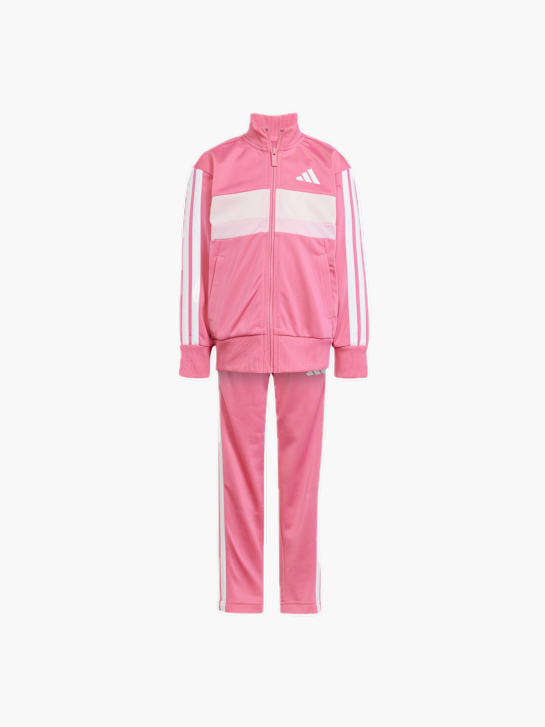 adidas Seasonal Essentials Tiberio 3-Streifen Tricot Kids Trainingsanzug Pink 132214 1