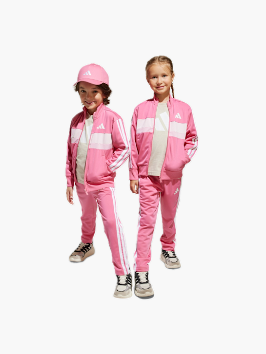 adidas Seasonal Essentials Tiberio 3-Streifen Tricot Kids Trainingsanzug Pink 132214 2