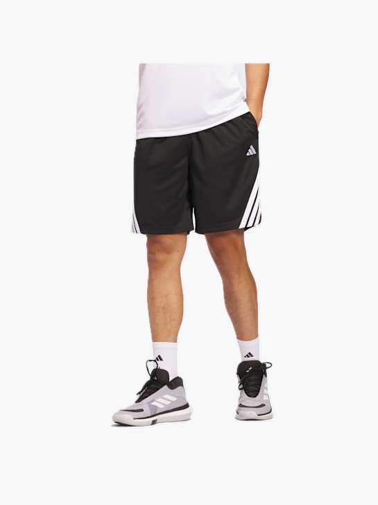adidas Legends 3-Streifen Basketball Shorts Schwarz 132179 2