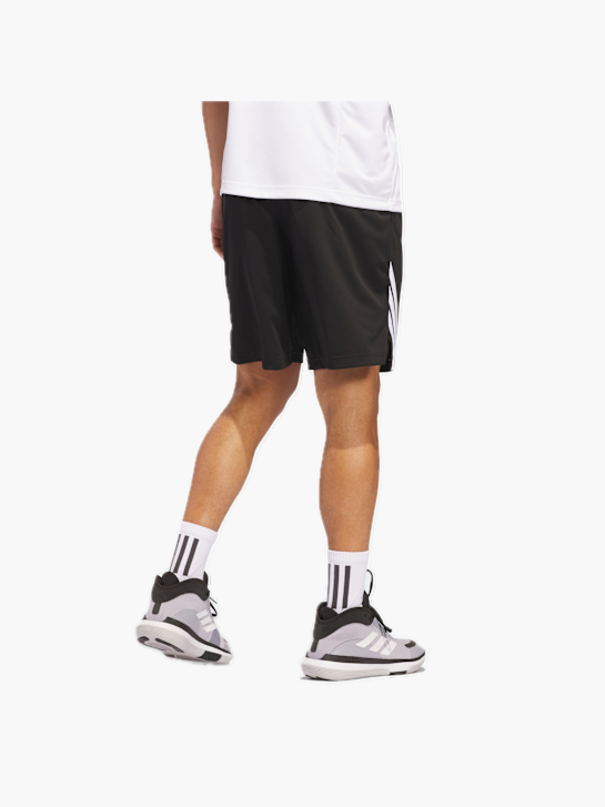adidas Legends 3-Streifen Basketball Shorts Schwarz 132179 3