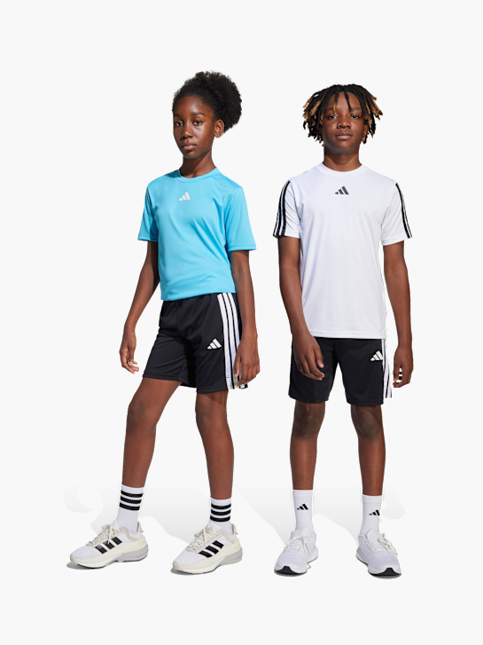 adidas Train Essentials 3-Streifen Kids Shorts Schwarz 142420 2