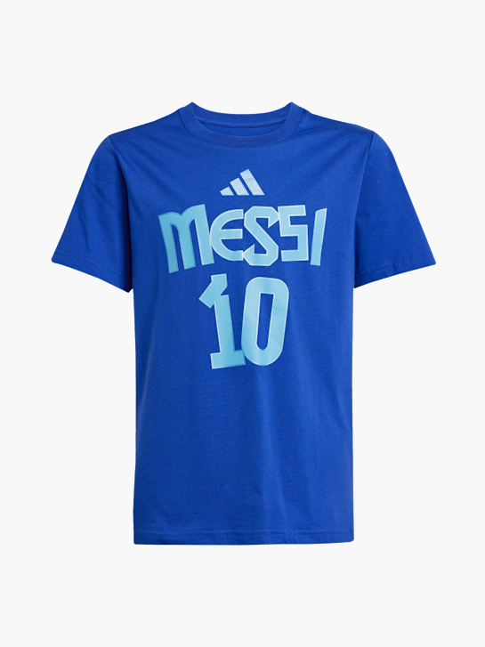adidas Messi Name and Number Graphic Kids T-Shirt Blau 142540 1