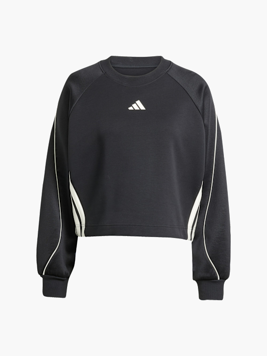 adidas Stadium 3-Streifen Sweatshirt mit Rundhalsausschnitt Schwarz 168793 1