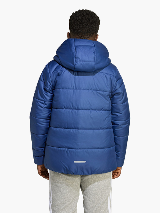 adidas Essentials 3-Streifen gefütterte Kinderjacke Blau 142223 3