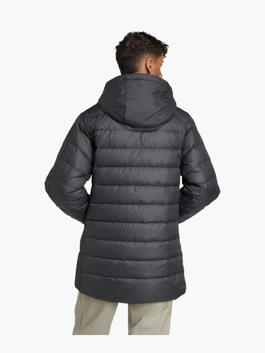 adidas Essentials CLIMAWARM 3-Streifen Light Daunenparka mit Kapuze Schwarz 168808 3