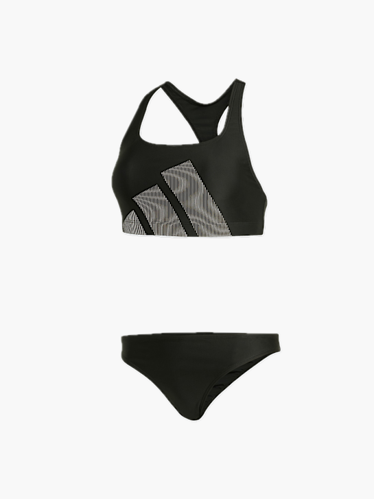 adidas Big Bars Bikini-Set mit C-förmigem Rücken Schwarz 132001 1