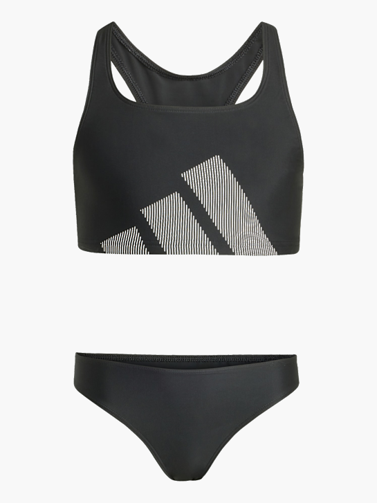 adidas Big Logo Bikini Set mit C-förmigem Rücken für Kinder Schwarz 141452 1