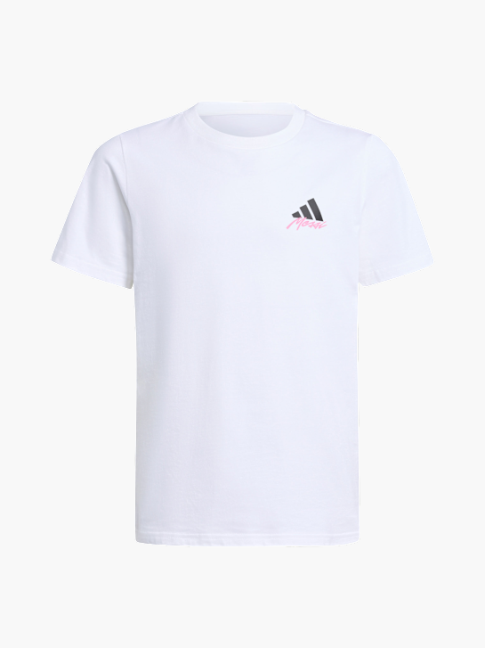 adidas Messi Icon Graphic Kids T-Shirt Weiß 141529 1