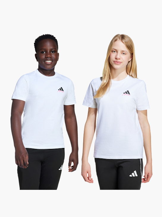 adidas Messi Icon Graphic Kids T-Shirt Weiß 141529 2