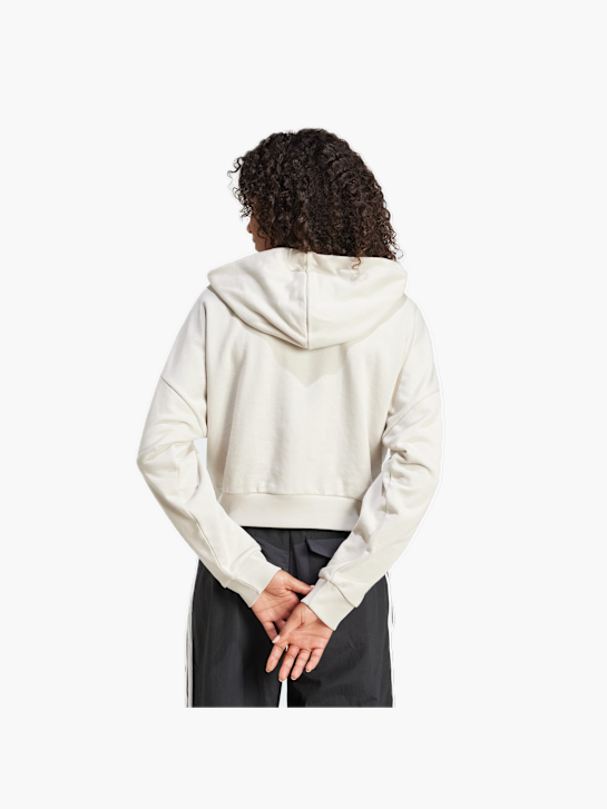adidas Essentials 3-Streifen French Terry Quarter-Zip Hoodie Beige 132082 3